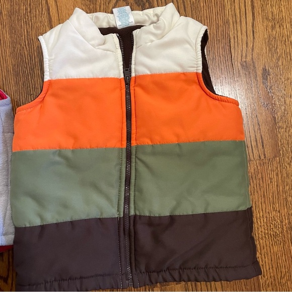 Wonder Kids Little Rebels Boys Vests **Qty 3** Gray Yellow Orange Size 4T - Picture 7 of 13